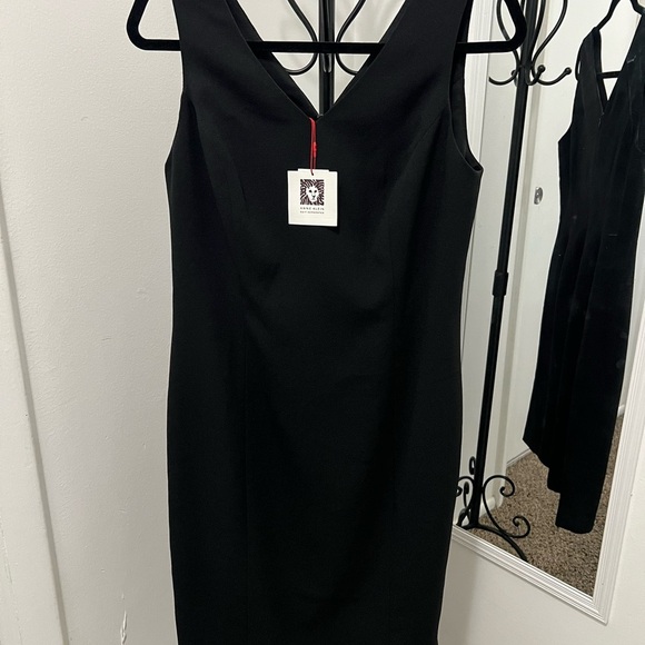ANNE KLEIN New Elegant Black Sleeveless Dress. #033 - Picture 4 of 12